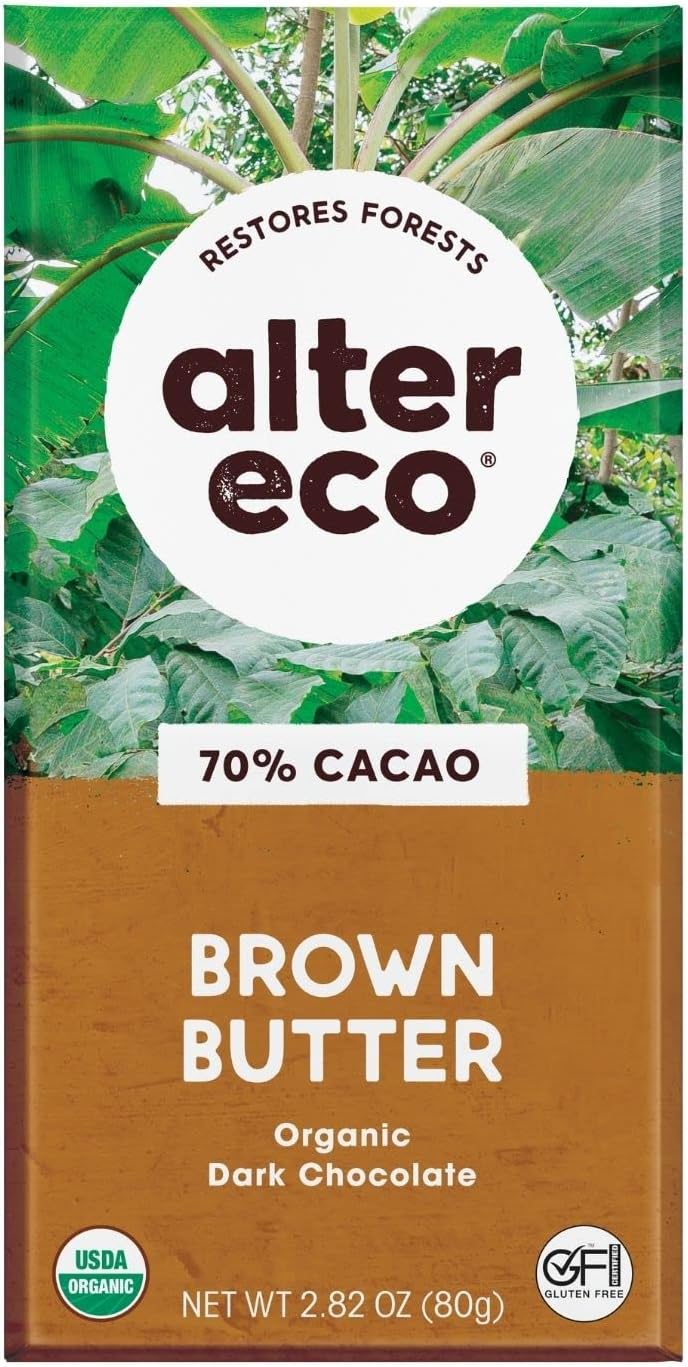 alter eco شوكولاتة ألتر إيكو العضوية الداكنة بالزبدة البنية المالحة - Image 1